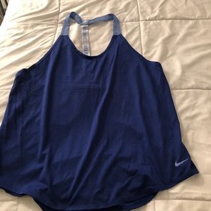 Blue Nike athletic top